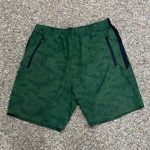 3/$10 Men's Green Camouflage Athletic Shorts